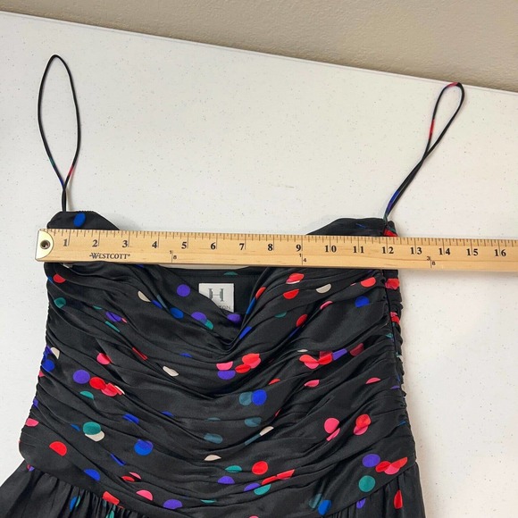 Halston Heritage‎ Women Confetti Polka Dot Strapless Mini Dress Fun 4 NYE - Picture 11 of 13